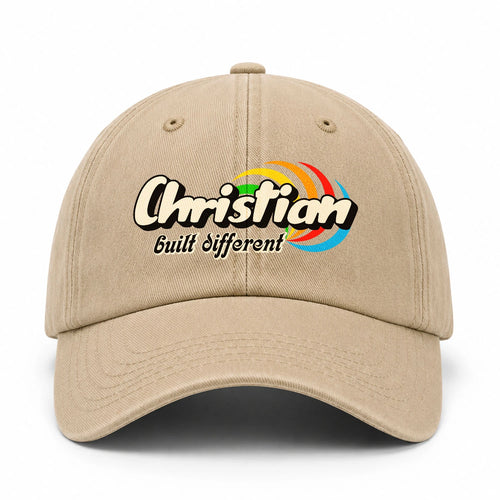 Your Name Built Different Retro Washed Cap CHRISTIAN 13K1 C55PF