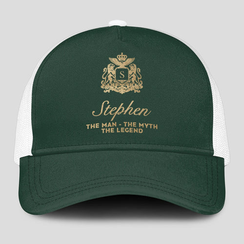 The Man The Myth The Legend Sage Green Mesh Cap STEPHEN 13K1 C192PF