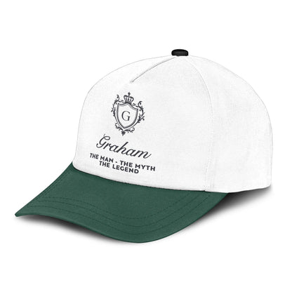 The Man The Myth The Legend Beautiful Green And White Cap GRAHAM 13K1 C171PF