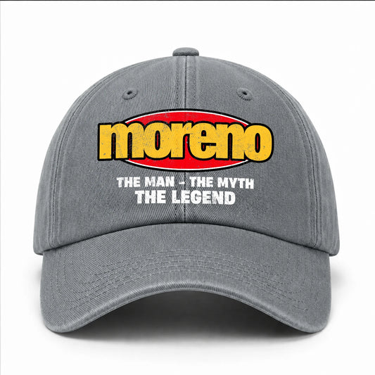 The Man The Myth The Legend Vintage Logo Washed Cap MORENO 13K1 C162PF