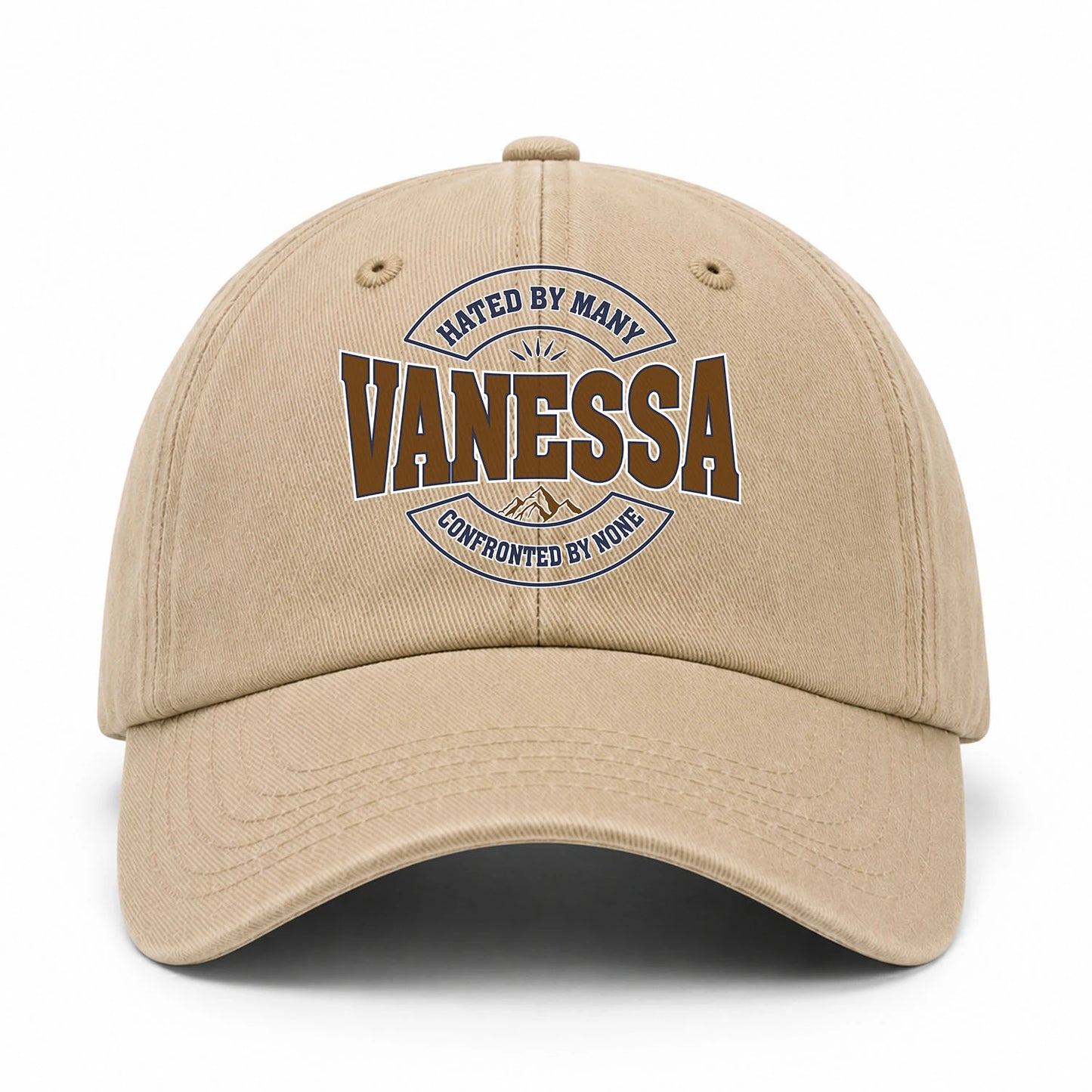 Hated By Many Confronted By None Washed Cap VANESSA 13K1 C36PF