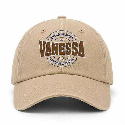 Hated By Many Confronted By None Washed Cap VANESSA 13K1 C36PF