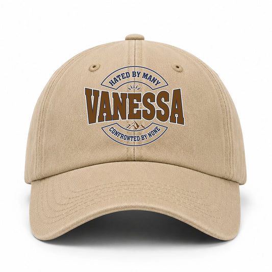 Hated By Many Confronted By None Washed Cap VANESSA 13K1 C36PF