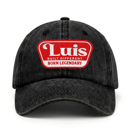 Built Different Born Legendary Red Logo Washed Cap LUIS 13K1 C63PF