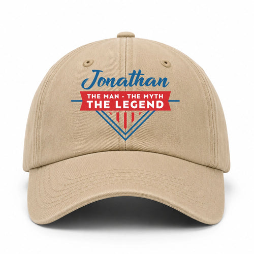 The Man The Myth The Legend Logo Washed Cap JONATHAN 13K1 C37PF