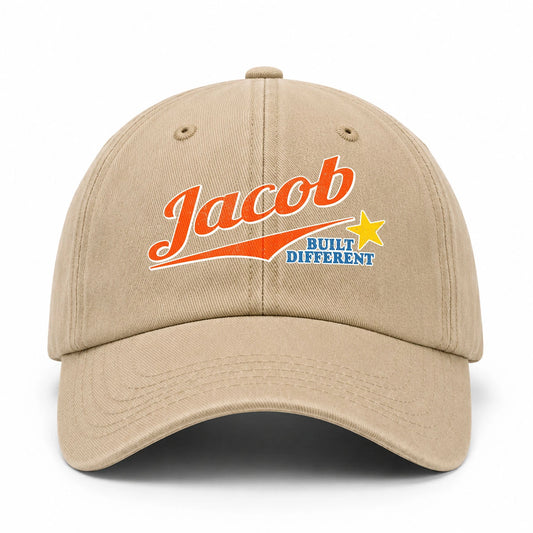 Your Name Built Different Logo Washed Cap JACOB 13K1 C56PF