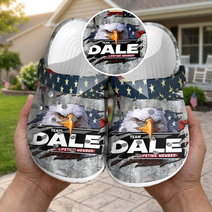 DALE 13K1-CR1 Personalized Name Clogs "Team Lifetime Member"