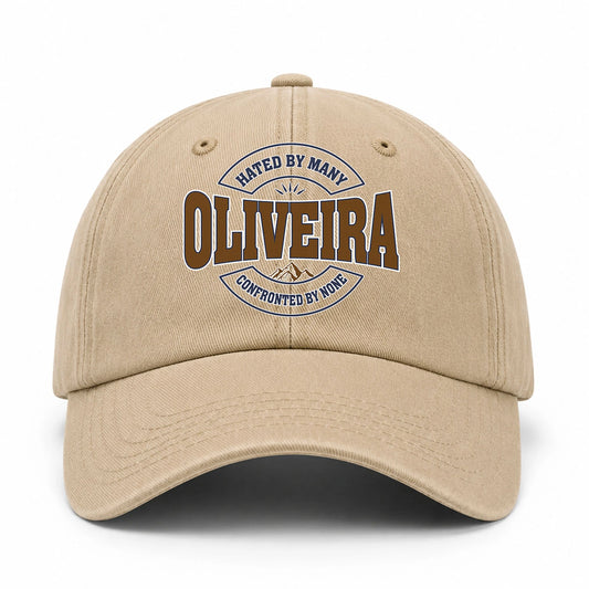 Hated By Many Confronted By None Washed Cap OLIVEIRA 13K1 C36PF
