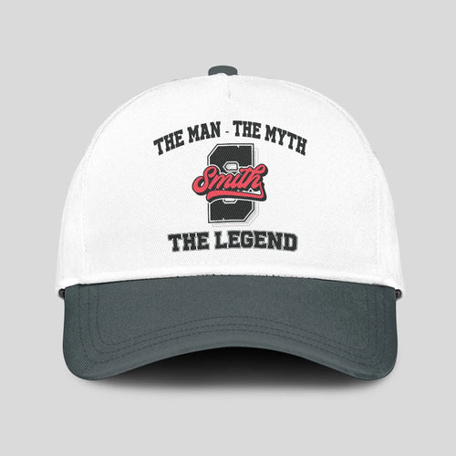 The Man The Myth The Legend Custom Initial Letter And Name Cap SMITH 13K1 C38PF