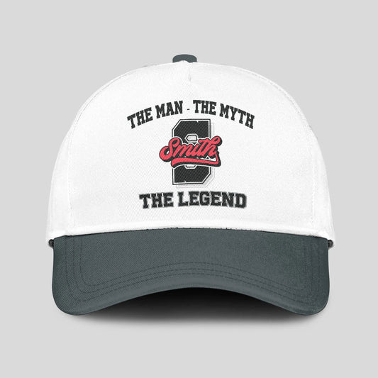 The Man The Myth The Legend Custom Initial Letter And Name Cap SMITH 13K1 C38PF