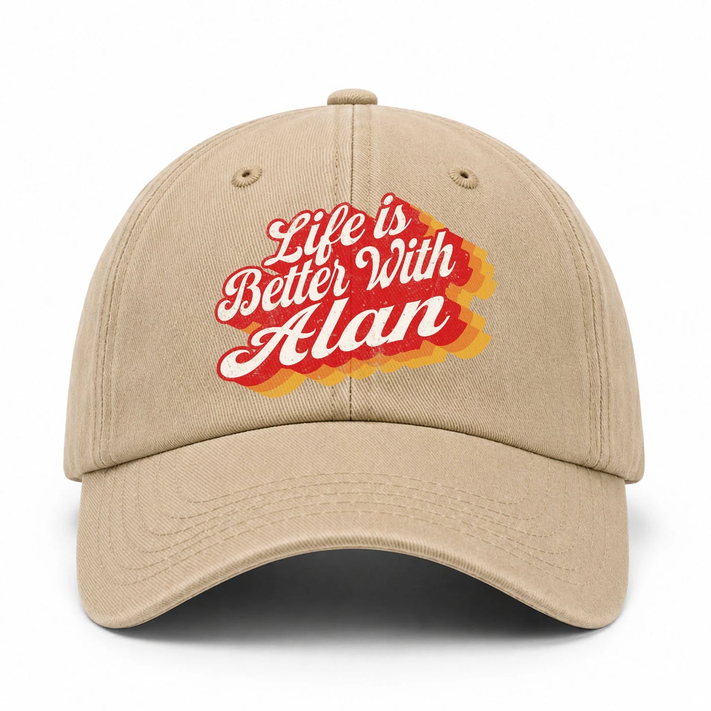 Life Is Better With Your Name Vintage Washed Cap ALAN 13K1 C67PF