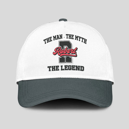 The Man The Myth The Legend Custom Initial Letter And Name Cap ROBERT 13K1 C38PF
