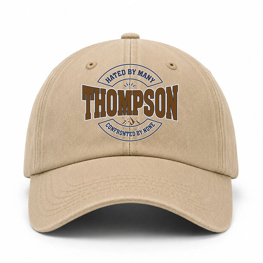 Hated By Many Confronted By None Washed Cap THOMPSON 13K1 C36PF