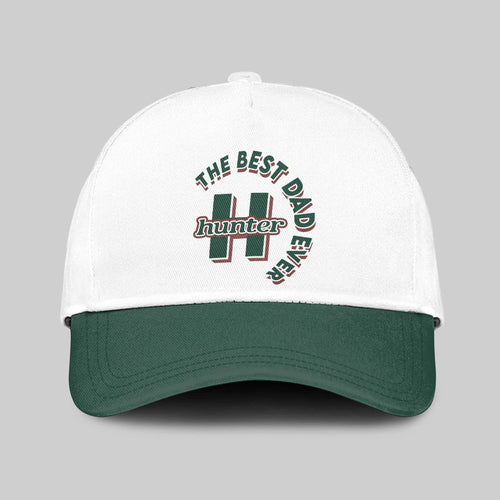 The Best Dad Ever Custom Name Cap HUNTER 13K1 C35PF