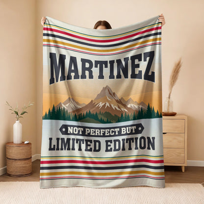 Not Perfect But Limited Edition Vintage Mountain Fleece Blanket MARTINEZ 13K1 BK45