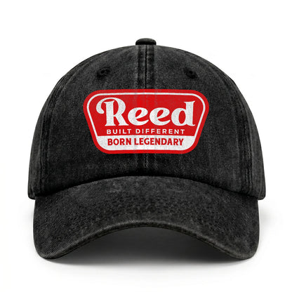 Built Different Born Legendary Red Logo Washed Cap REED 13K1 C63PF