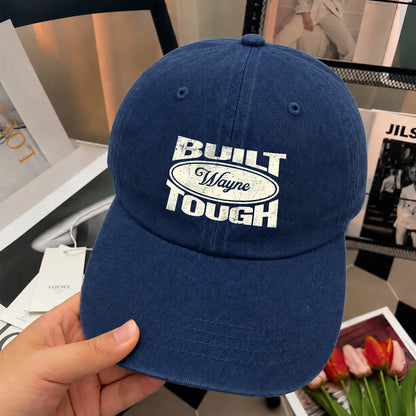 Built Your Name Tough Slogan Washed Cap WAYNE 13K1 C96PF