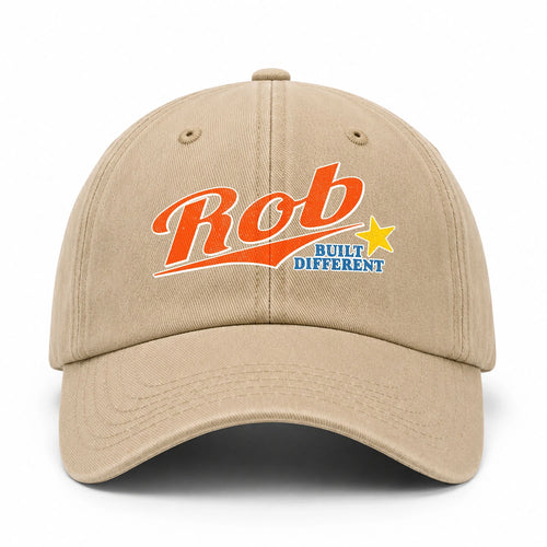 Your Name Built Different Logo Washed Cap ROB 13K1 C56PF