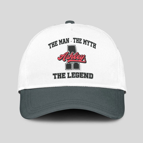 The Man The Myth The Legend Custom Initial Letter And Name Cap ASHLEY 13K1 C38PF