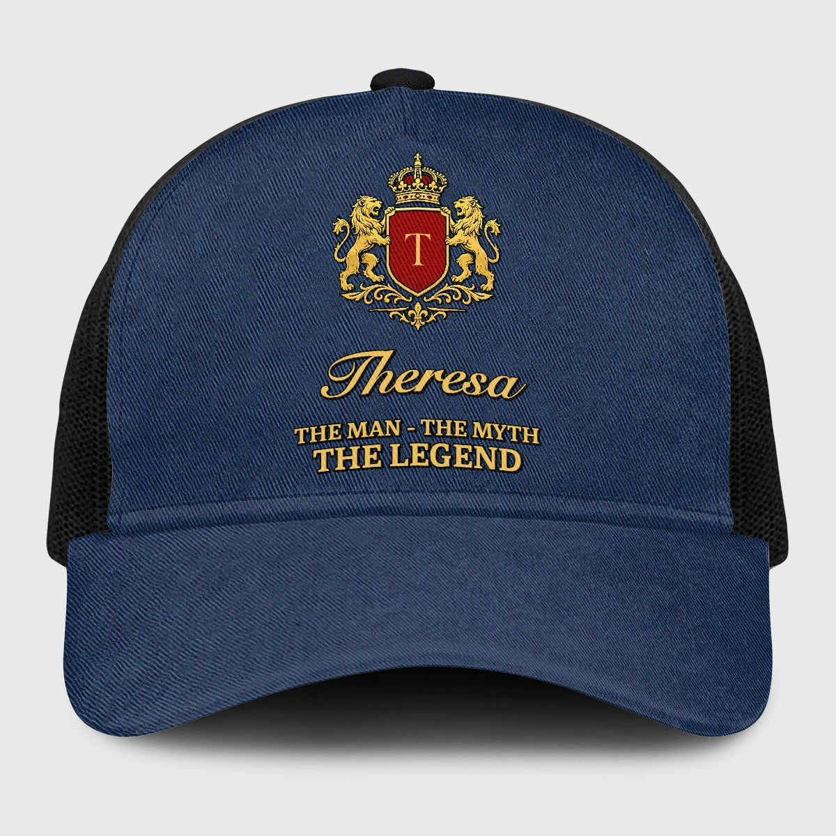 The Man The Myth The Legend Royal Blue Mesh Cap THERESA 13K1 C187PF