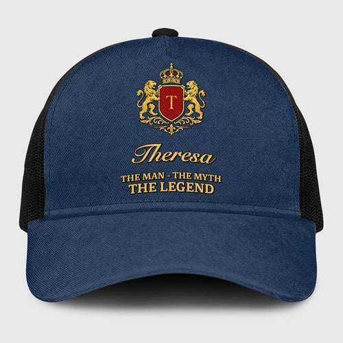 The Man The Myth The Legend Royal Blue Mesh Cap THERESA 13K1 C187PF