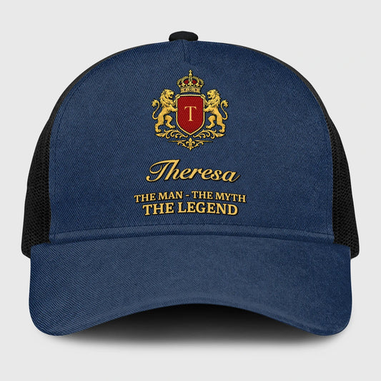 The Man The Myth The Legend Royal Blue Mesh Cap THERESA 13K1 C187PF