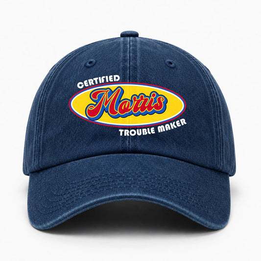 Certified Your Name Trouble Maker Washed Cap MORRIS 13K1 C73PF