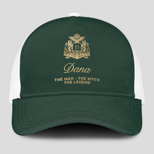 The Man The Myth The Legend Sage Green Mesh Cap DANA 13K1 C192PF