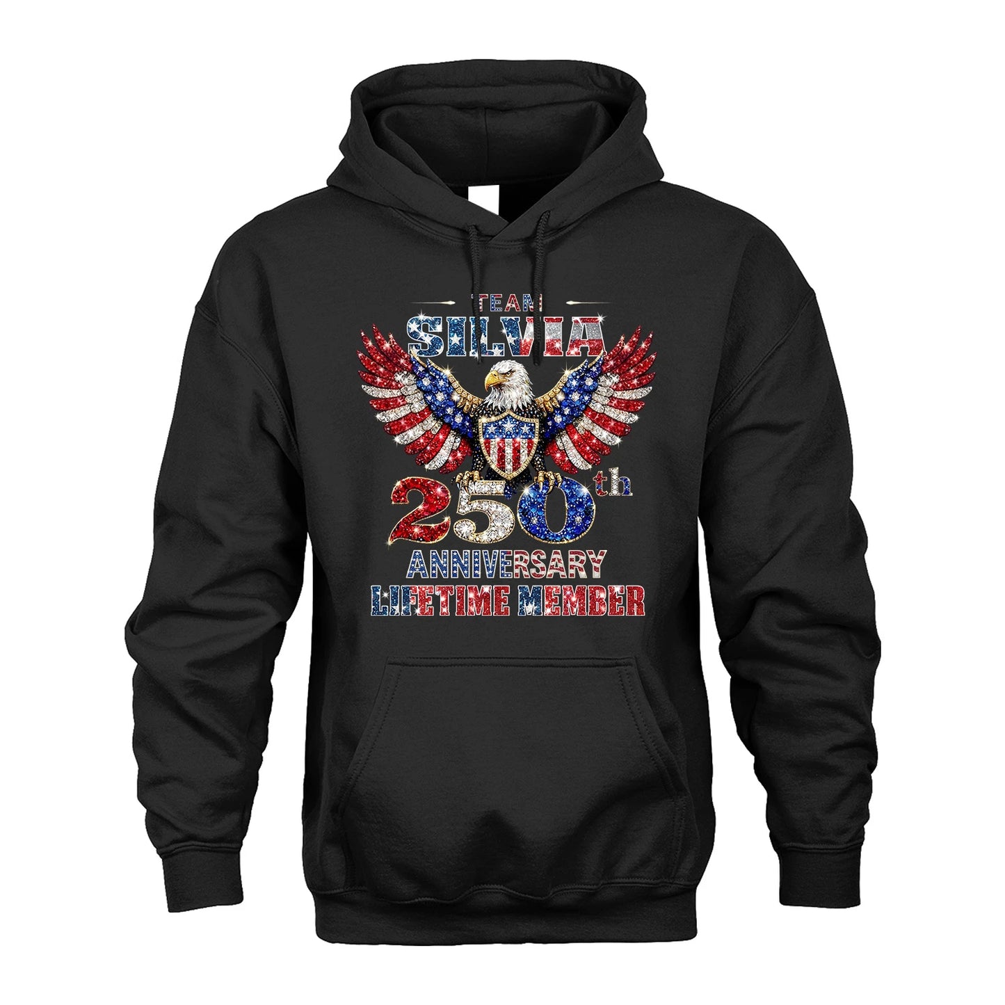 SILVIA 13K1-523 Personalized "Team...Lifetime Member" America 250 Design