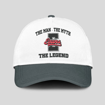 The Man The Myth The Legend Custom Initial Letter And Name Cap EVANS 13K1 C38PF