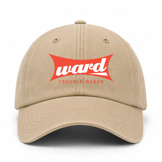 Trouble Maker Red Logo Washed Cap WARD 13K1 C78PF