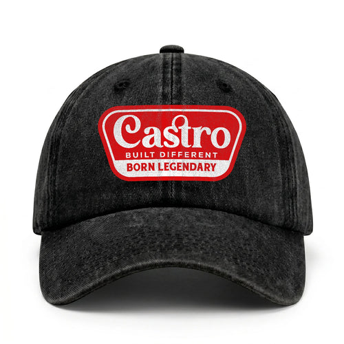 Built Different Born Legendary Red Logo Washed Cap CASTRO 13K1 C63PF