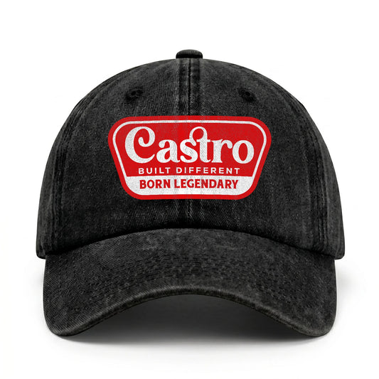 Built Different Born Legendary Red Logo Washed Cap CASTRO 13K1 C63PF