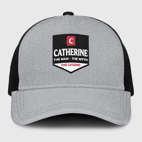 The Man The Myth The Legend Gray Mesh Cap CATHERINE 13K1 C189PF