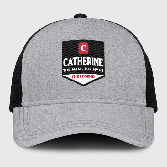 The Man The Myth The Legend Gray Mesh Cap CATHERINE 13K1 C189PF