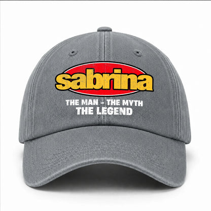 The Man The Myth The Legend Vintage Logo Washed Cap SABRINA 13K1 C162PF