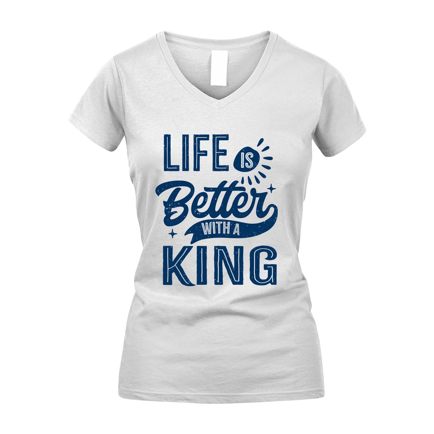 KING 13K1-116 Personalized Name Quote T-Shirt Life Is Better With Unisex Gift