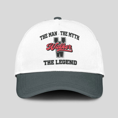 The Man The Myth The Legend Custom Initial Letter And Name Cap WALKER 13K1 C38PF