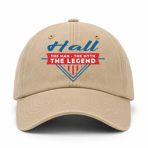 The Man The Myth The Legend Logo Washed Cap HALL 13K1 C37PF