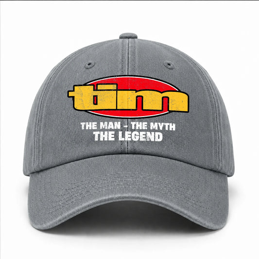 The Man The Myth The Legend Vintage Logo Washed Cap TIM 13K1 C162PF