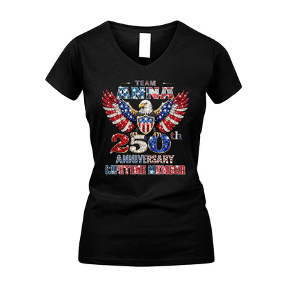 ANNA 13K1-523 Personalized "Team...Lifetime Member" America 250 Design