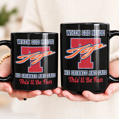 When God Made Your Name Personalized Baseball Mug TOP 13K1 MG07
