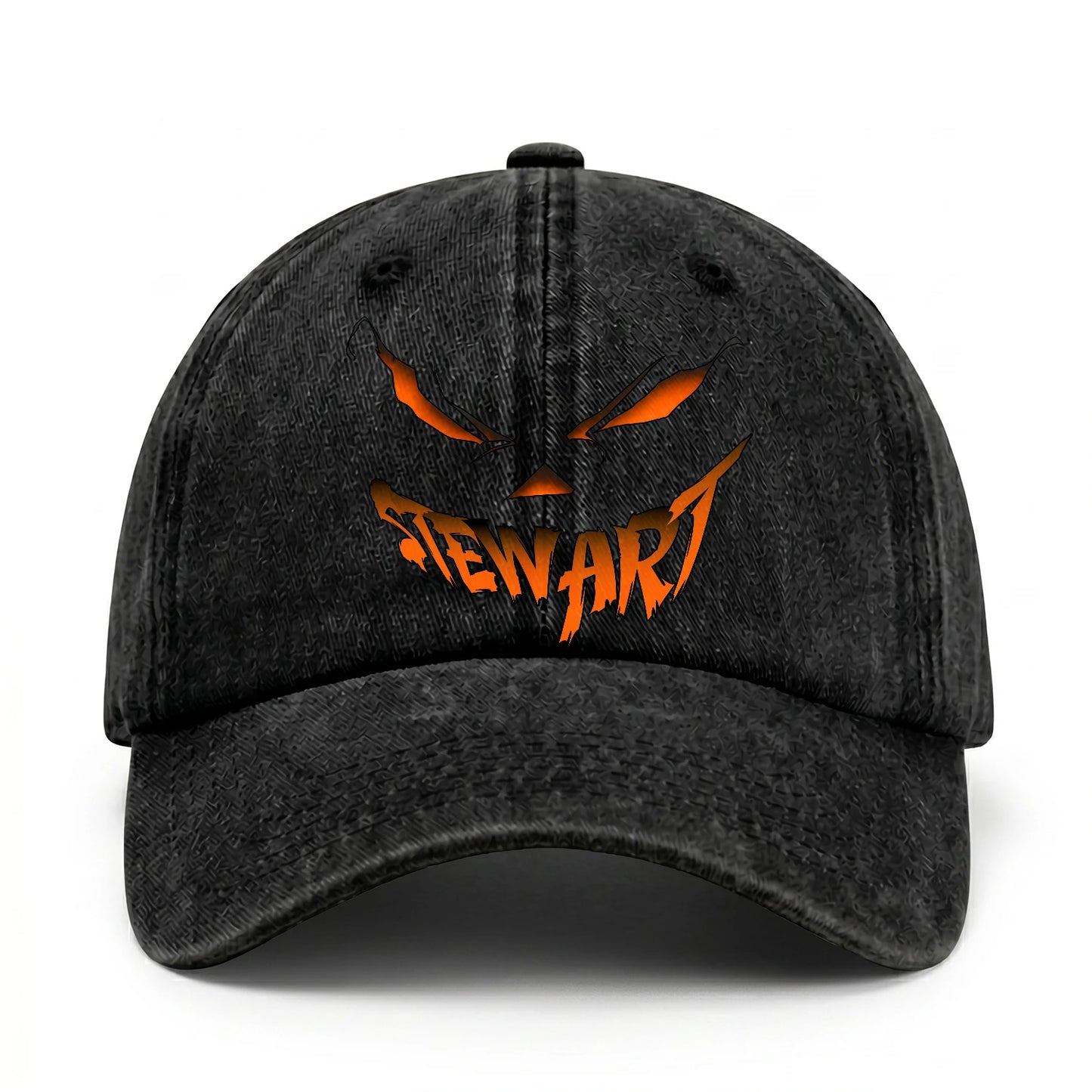 Stay Hungry Pumpkin Chasing Ghosts Funny Washed Cap STEWART 13K1 C101PF