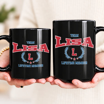 Team Your Name Lifetime Member Sporty Mug LISA 13K1 MG09