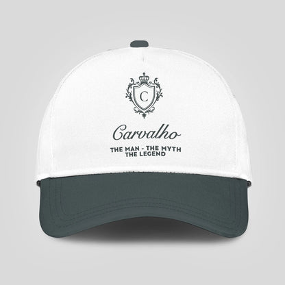 The Man The Myth The Legend Elegant Gray And White Cap CARVALHO 13K1 C170PF