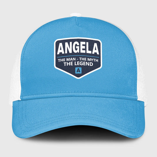 The Man The Myth The Legend Light Blue Mesh Cap ANGELA 13K1 C190PF