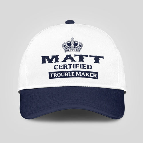 Certified Your Name Trouble Maker Washed Cap MATT 13K1 C148PF