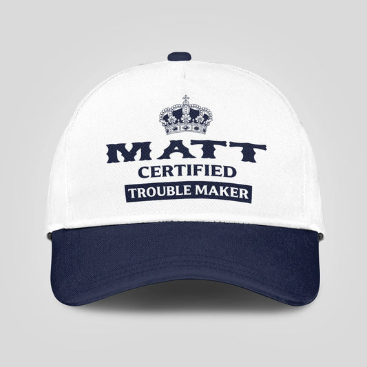 Certified Your Name Trouble Maker Washed Cap MATT 13K1 C148PF