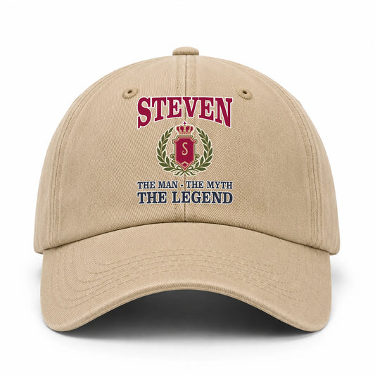 The Man The Myth The Legend Royal Khaki Cap STEVEN 13K1 C116PF