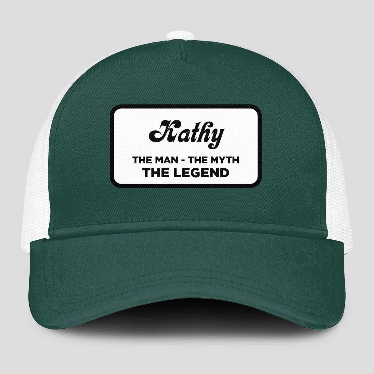 The Man The Myth The Legend Green And White Mesh Cap KATHY 13K1 C198PF